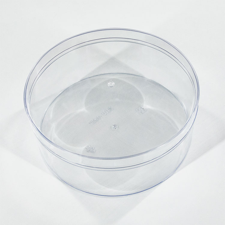 Transparent PS plastmatbehållare